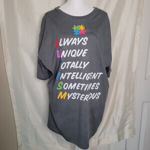 Autism Speaks Supporter T-Shirt - 2XL Gray